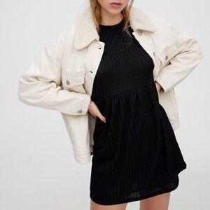 Pull&Bear Black Babydoll Mini Dress